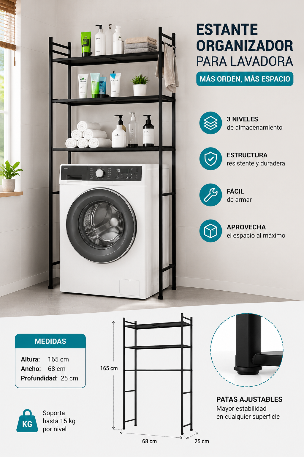 Estante Organizador para Lavadora