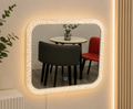 Espejo LED Decorativo de Pared con Marco Cristal Brillante