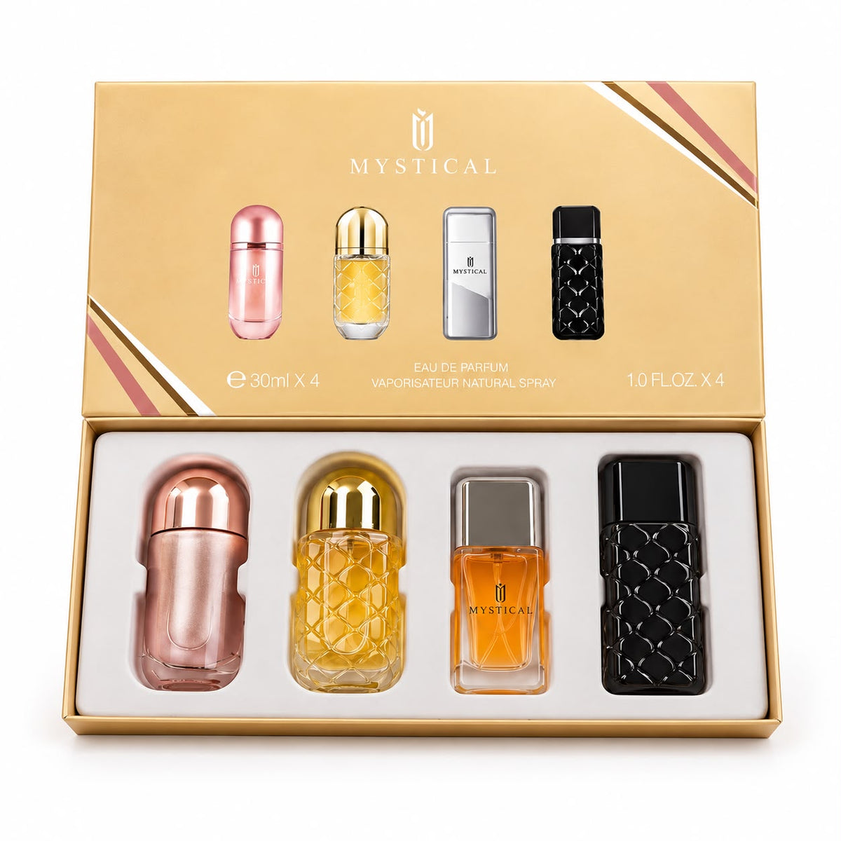 PACK PERFUME MYSTICAL TROPICAL X4